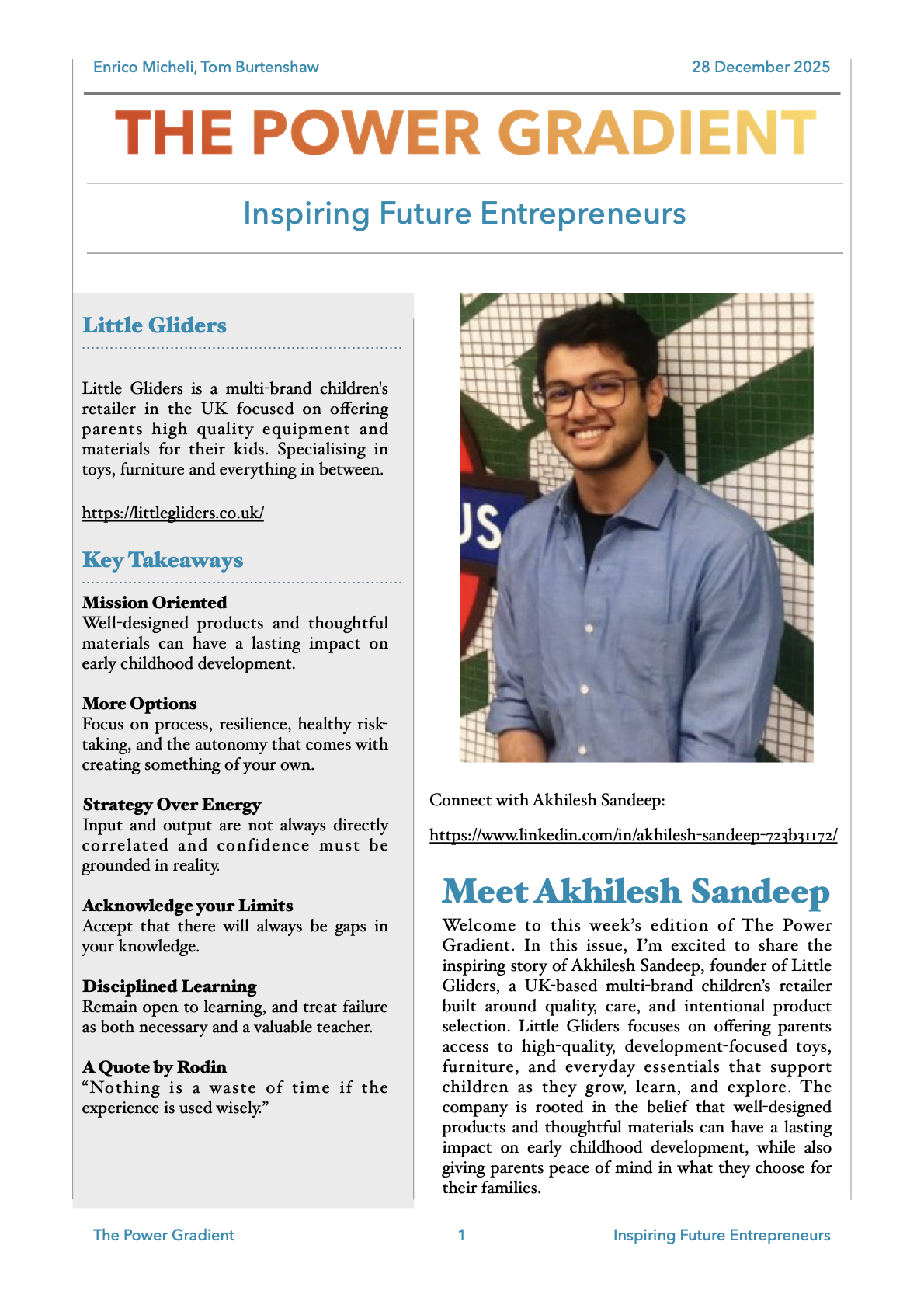 Page 1 of The Power Gradient - Week 45